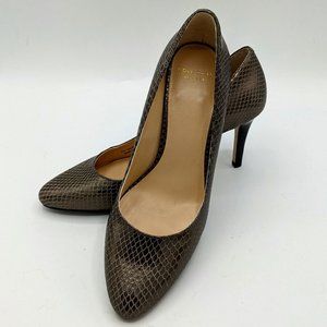Cole Haan Metallic Snakeskin Lena Pump